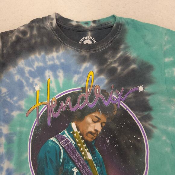 Jimi Hendrix Band Crew Neck Short Sleeve Graphic Shirt Mens Size Small S Tie Dye - Picture 1 of 9